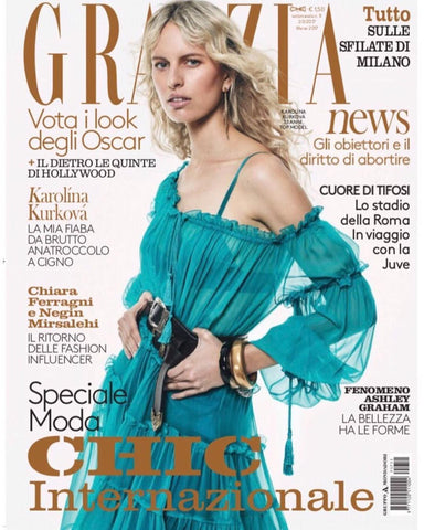 GRAZIA Italia Magazine March 2017 KAROLINA KURKOVA Irene Hiemstra LUNA SCHULZE