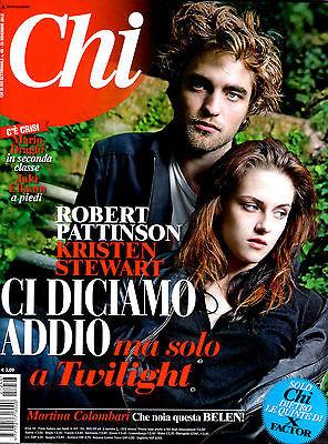 CHI Italia Magazine ROBERT PATTINSON Twilight  KRISTEN STEWART Keira Knightley 11/2012