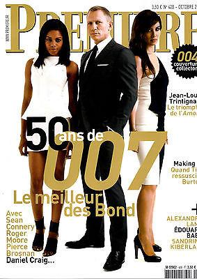 PREMIERE Magazine DANIEL CRAIG Sean Connery ROGER MOORE 50 years JAMES BOND 007
