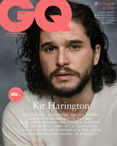 GQ Italia Magazine March 2018 KIT HARINGTON Evan Peters JOAQUIN PHOENIX Padre Georg