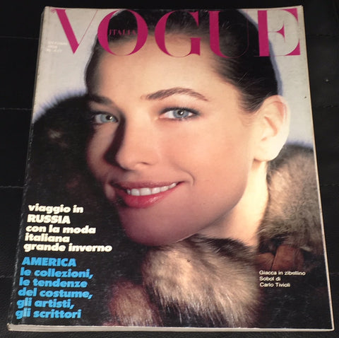 VOGUE Magazine Italia October 1986 TATJANA PATITZ Kristen McMenamy ALY DUNNE