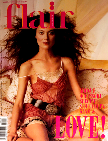 FLAIR Italia Magazine 2004 SHALOM HARLOW Fernanda Tavares ADINA FOHLIN Trish Goff