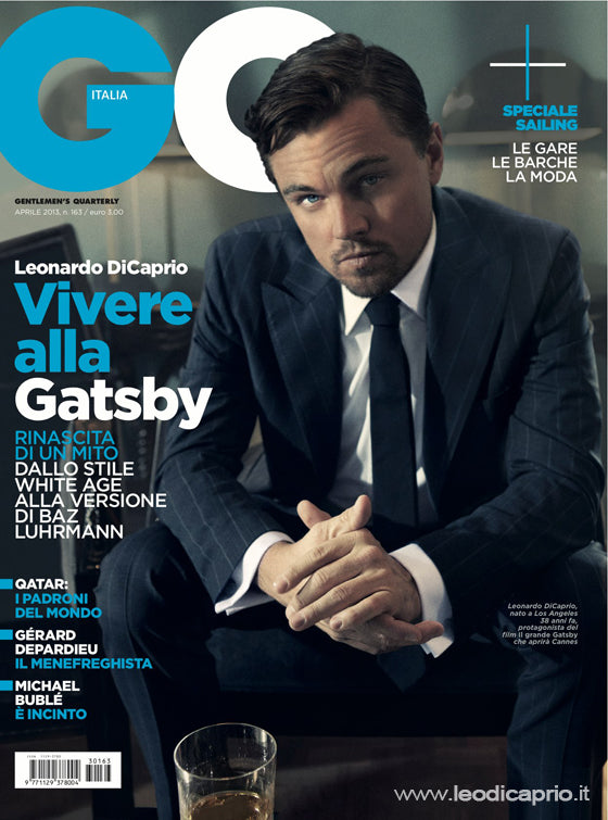 GQ ITALIA Magazine April 2013 LEONARDO DICAPRIO Michael Buble MORENA BACCARIN Baz Luhrmann