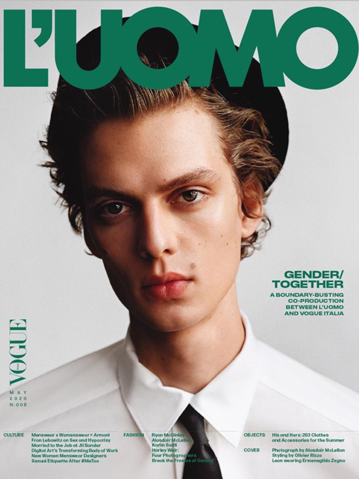 L'UOMO VOGUE Magazine May 2020 LEON DAME Kaia Gerber FRAN LEBOWITZ Brand New