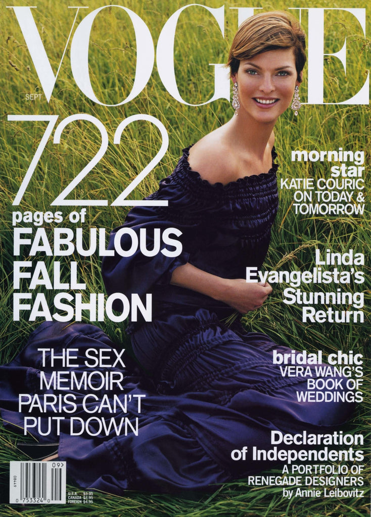 VOGUE US Magazine September 2001 LINDA EVANGELISTA Nadja Auermann GISELE BUNDCHEN