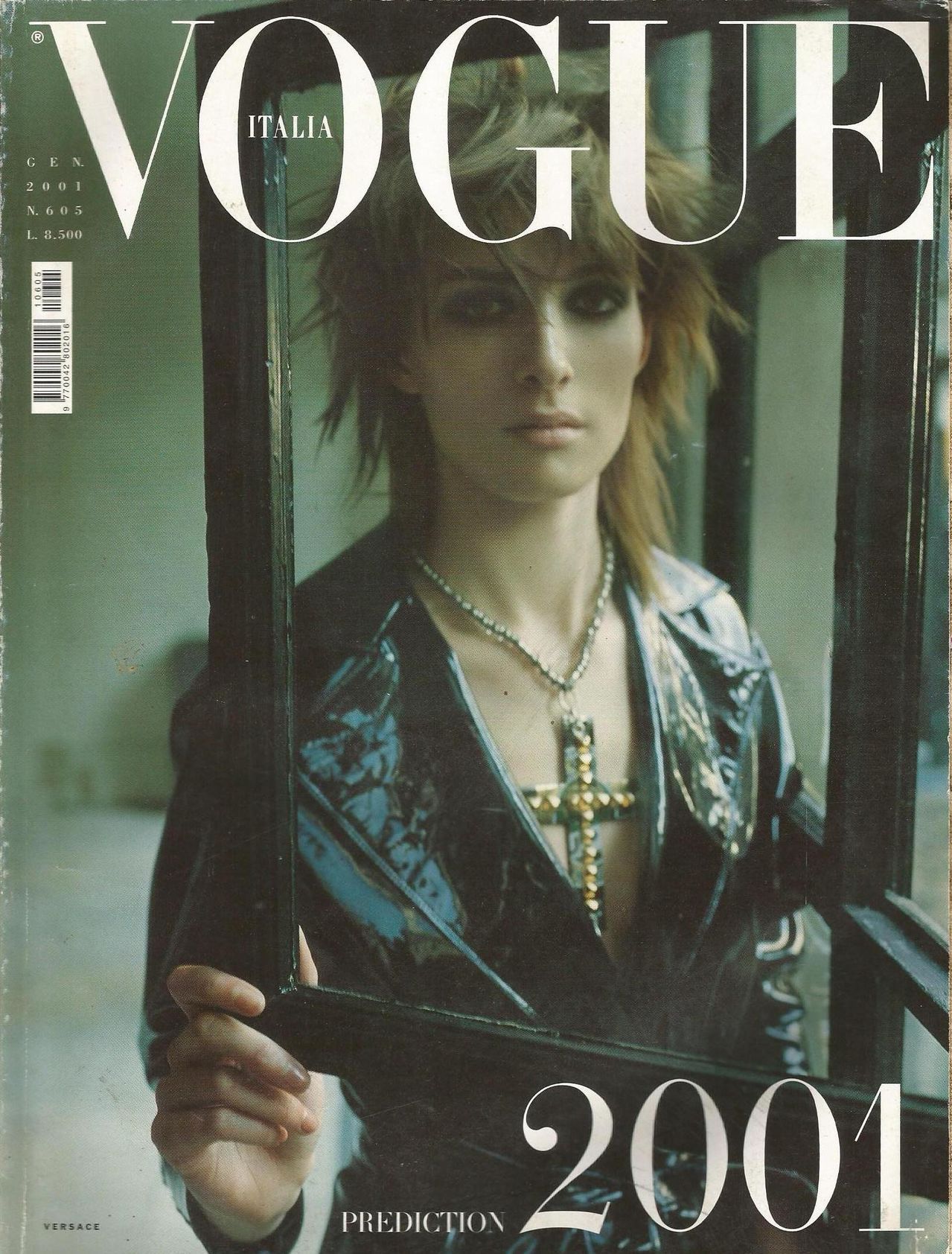VOGUE Magazine Italia January 2001 KIM PEERS Tasha Tilberg BRIDGET HAL