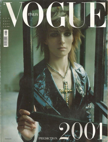 VOGUE Magazine Italia January 2001 KIM PEERS Tasha Tilberg BRIDGET HALL Marisa Miller