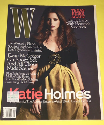 W Magazine August 2005 KATIE HOLMES Vlada Roslyakova LISA CANT Amy Finlayson