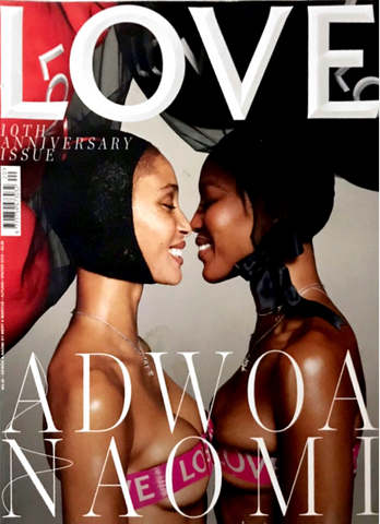 LOVE Magazine #20 2018 NAOMI & ADWOA Milla Jovovich UMA THURMAN 10th Anniversary Issue
