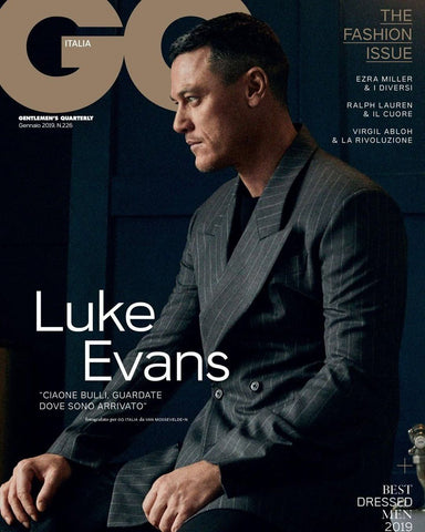 GQ Magazine Italia January 2019 LUKE EVANS Ezra Miller RALPH LAUREN