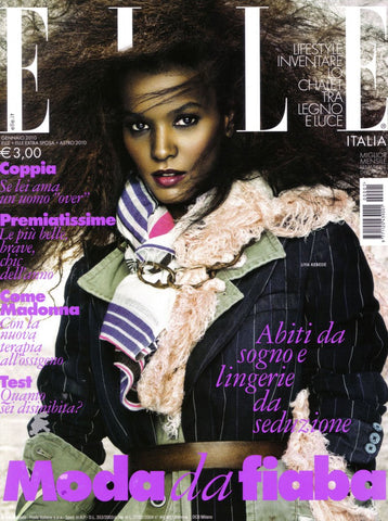 ELLE Magazine Italia January 2010 LIYA KEBEDE Clotilde Courau