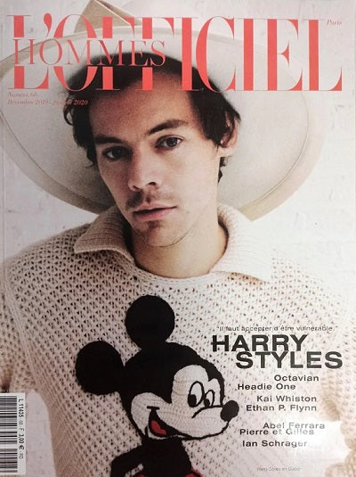 L'Officiel Hommes Paris Magazine Winter 2019 cover HARRY STYLES