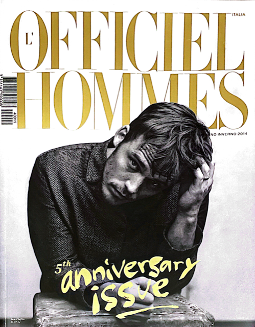 L'OFFICIEL HOMMES Magazine Italia 2014 SAM CLAFLIN Jarrod Scott VINCENT LACROCQ