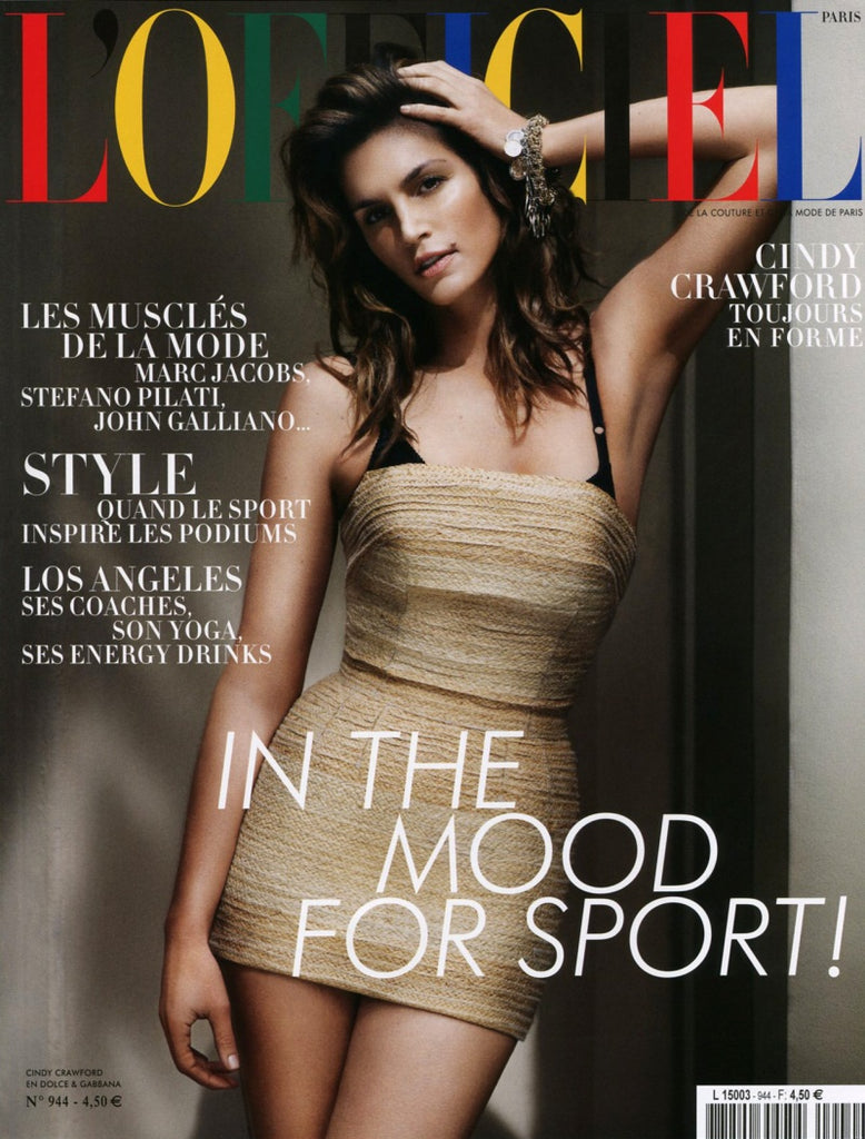 L'OFFICIEL Magazine Paris April 2010 CINDY CRAWFORD Caroline Winberg ELISE DUBOQUET