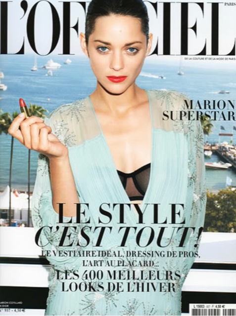 L'OFFICIEL Paris August 2009 MARION COTILLARD Lady Gaga LEAH DE WAVRIN Jennifer Pugh