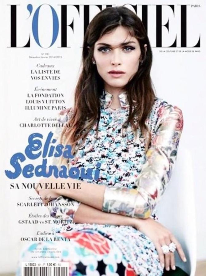 L'OFFICIEL Paris December 2014 ELISA SEDNAOUI Barbara Palvin AUDREY NURIT