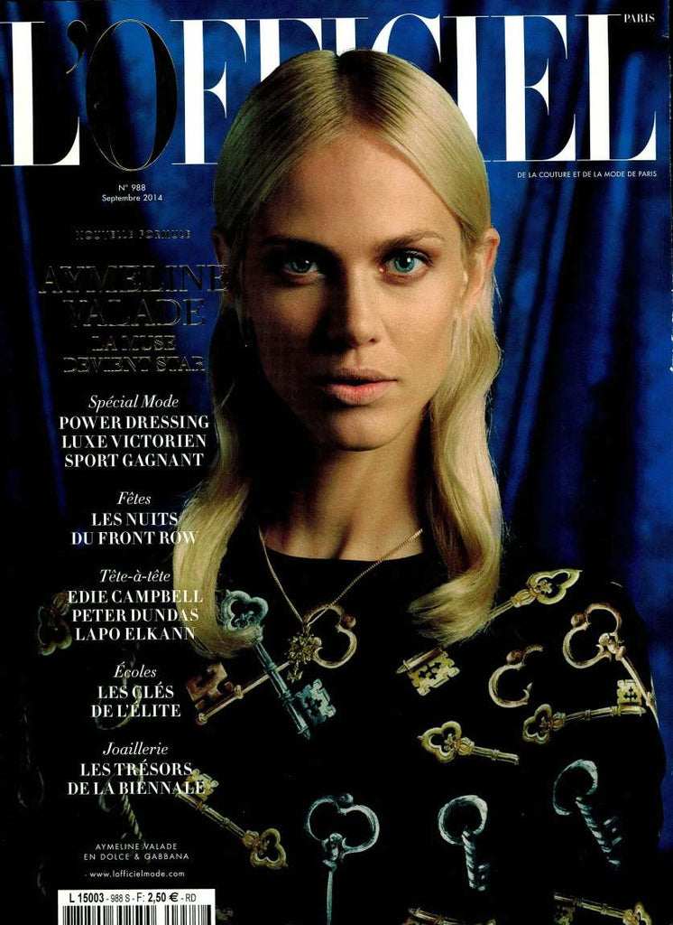 L'OFFICIEL Paris September 2014 AYMELINE VALADE Dolores Doll LOTTIE HAYES