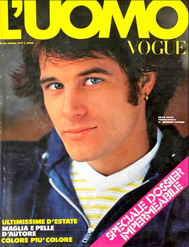 L'UOMO VOGUE Magazine April 1979 Brad Davis
