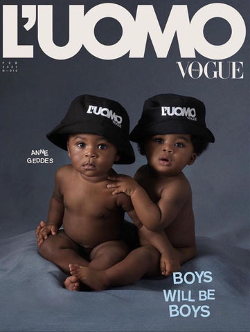 L'Uomo Vogue Magazine February 2021 Jei & Jaxon Smart by ANNE GEDDES Brand New