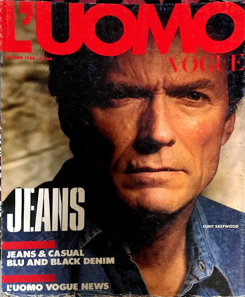 L'UOMO VOGUE Magazine June 1986 CLINT EASTWOOD by Albert Watson