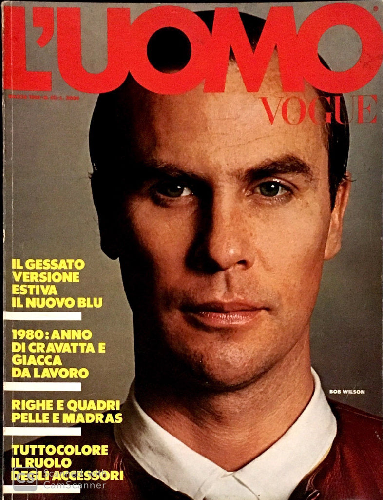 L'UOMO VOGUE Magazine March 1980 #93 BOB WILSON 