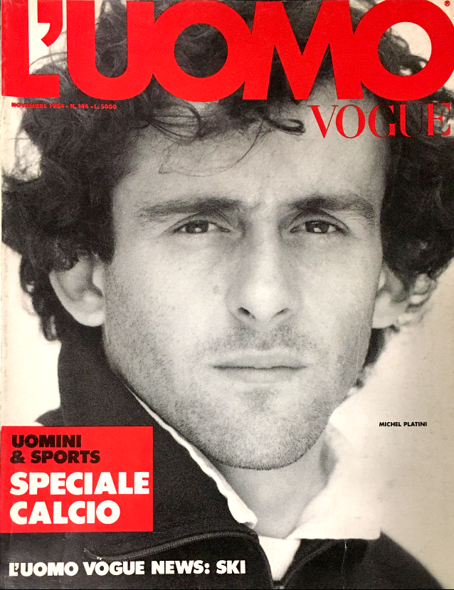 L'UOMO VOGUE Magazine November 1984 MICHEL PLATINI 