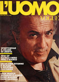 L'UOMO VOGUE Magazine April 1980 FEDERICO FELLINI Jeff Aquilon VINTAGE Men's Fashion