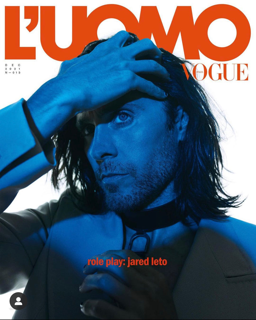 L'Uomo Vogue Magazine December 2021 Jared Leto by WILLY VANDERPERRE
