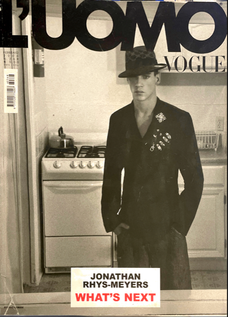 L'UOMO VOGUE Magazine February 2006 JONATHAN RHYS MEYERS Matt Dillon AARON ECKHART