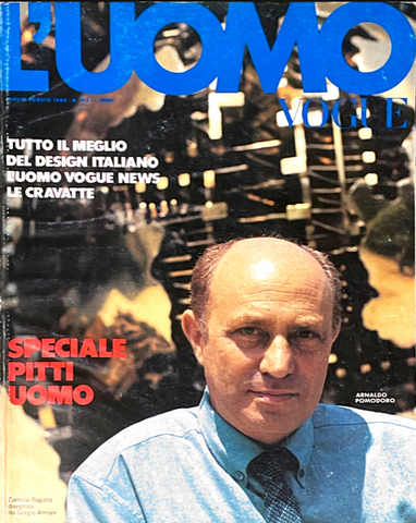 L'UOMO VOGUE Magazine July 1984 ARNALDO POMODORO
