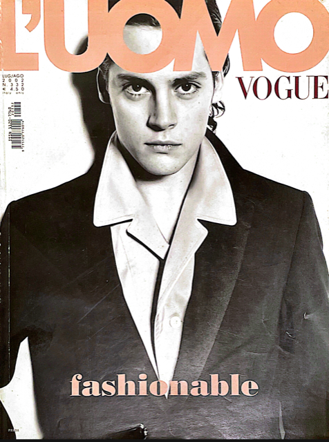L'UOMO VOGUE Magazine July 2002 MARIO TESTINO Paolo Roversi LINDBERGH Pierre Clementi