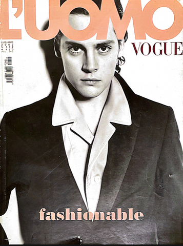 L'UOMO VOGUE Magazine July 2002 MARIO TESTINO Paolo Roversi LINDBERGH Pierre Clementi