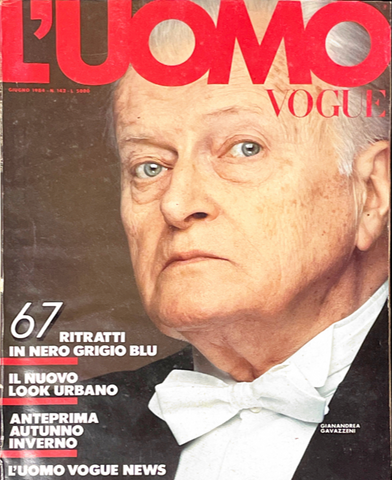 L'UOMO VOGUE Magazine June 1984 GIANANDREA GAVAZZENI