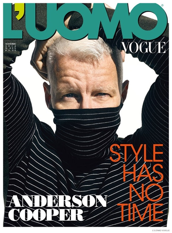 L'UOMO Vogue Magazine November 2014 ANDERSON COOPER Tony Bennett SAM CLAFLIN Hangar WINCOTT
