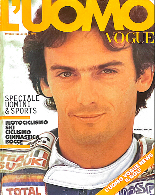 L'UOMO VOGUE Magazine October 1982 FRANCO UNCINI