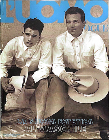 L'UOMO VOGUE October 1996 ANTHONY & PATRICK WAYNE Bruce Weber ANNIE MORTON