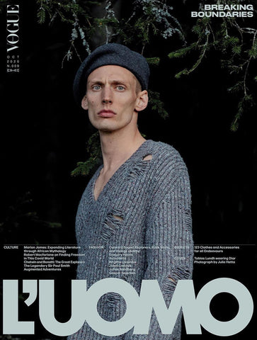 L'Uomo Vogue Magazine October 2020 TOBIAS LUNDH by JULIA HETTA New