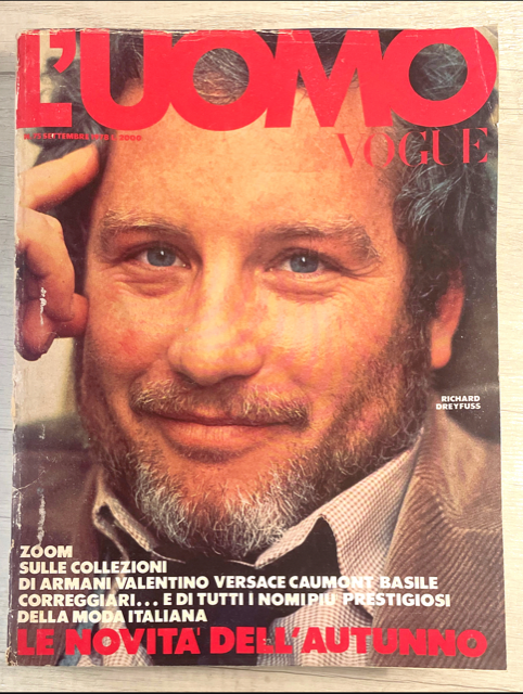 L'UOMO VOGUE Magazine September 1978 RICHARD DREYFUSS Aldo Fallai OLIVIERO TOSCANI
