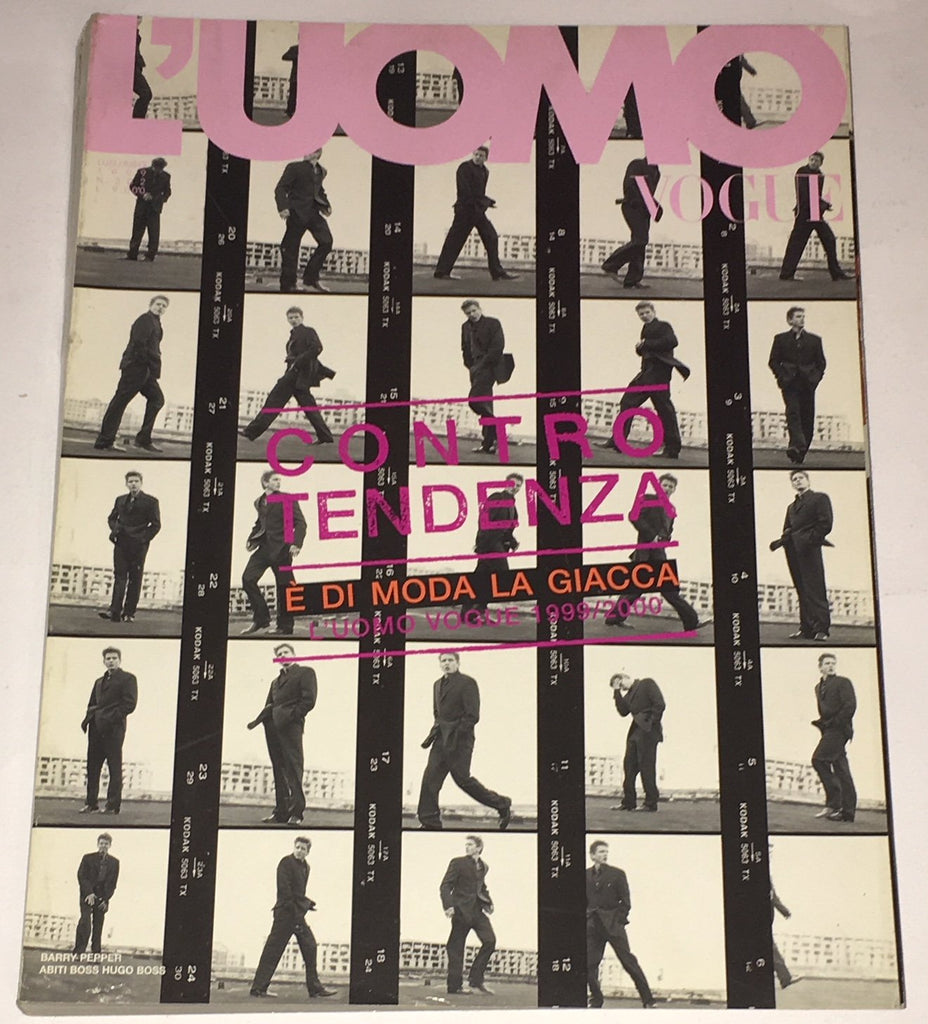 L'UOMO VOGUE Magazine 1999 BARRY PEPPER Maurizio Cattelan TIM WALKER Roversi