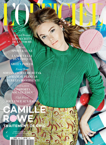 L'OFFICIEL Magazine May 2015 CAMILLE ROWE Sofia Sanchez