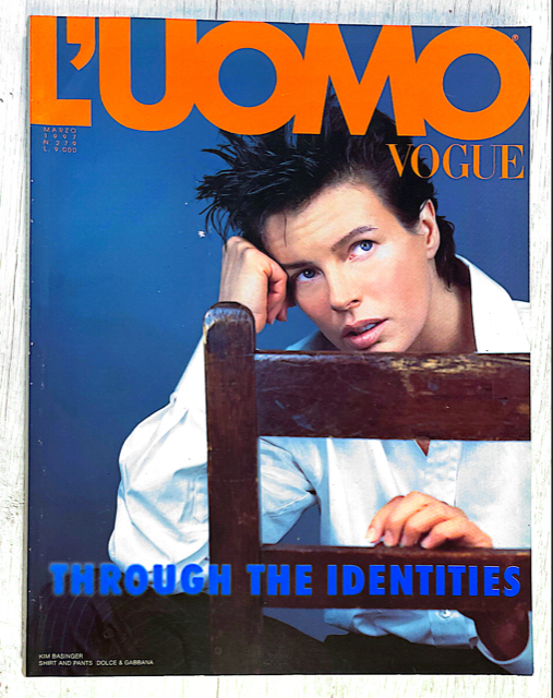L'UOMO VOGUE Magazine March 1997 KIM BASINGER Ivan De Pineda BRUCE WEBER