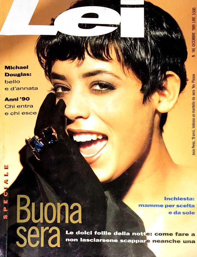 LEI Magazine December 1989 JOSIE PEREZ Ines Sastre KIM ALEXIS Emma Sjoberg
