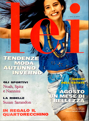 LEI Magazine August 1991 ESTEFANIA Emmanuelle Beart NADJA AUERMANN