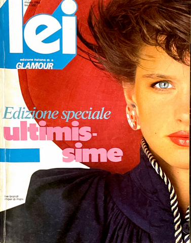 LISE BRANDT LEI Magazine March 1982 Herb Ritts STEVEN MEISEL