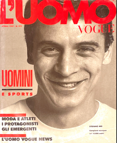 L'UOMO VOGUE Magazine April 1987 STEFANO MEI Lance Staedler