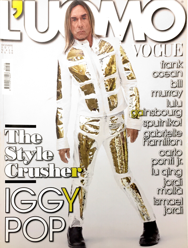 L'UOMO VOGUE Magazine December 2011 IGGY POP Lulu Gainsbourg FRANK OCEAN