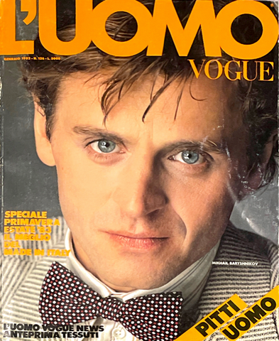 L'UOMO VOGUE Magazine January 1983 MIKHAIL BARYSHNIKOV