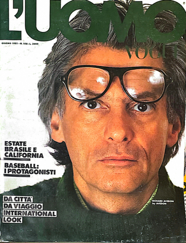 L'UOMO VOGUE Magazine June 1981 RICHARD AVEDON