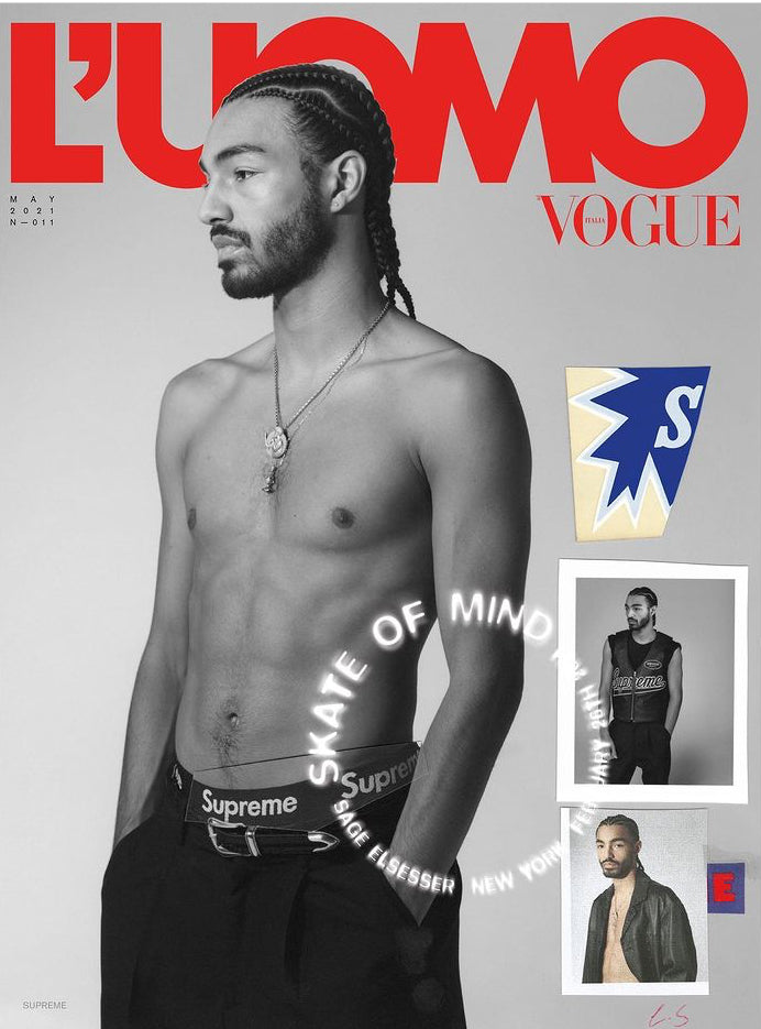 L'Uomo VOGUE Magazine May 2021 SAGE ELSESSER Brand New COVER 2