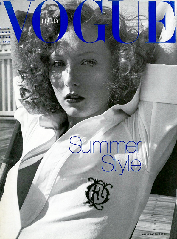 VOGUE Magazine Italia June 1998 MAGGIE RIZER Milla Jovovich AUDREY MAR